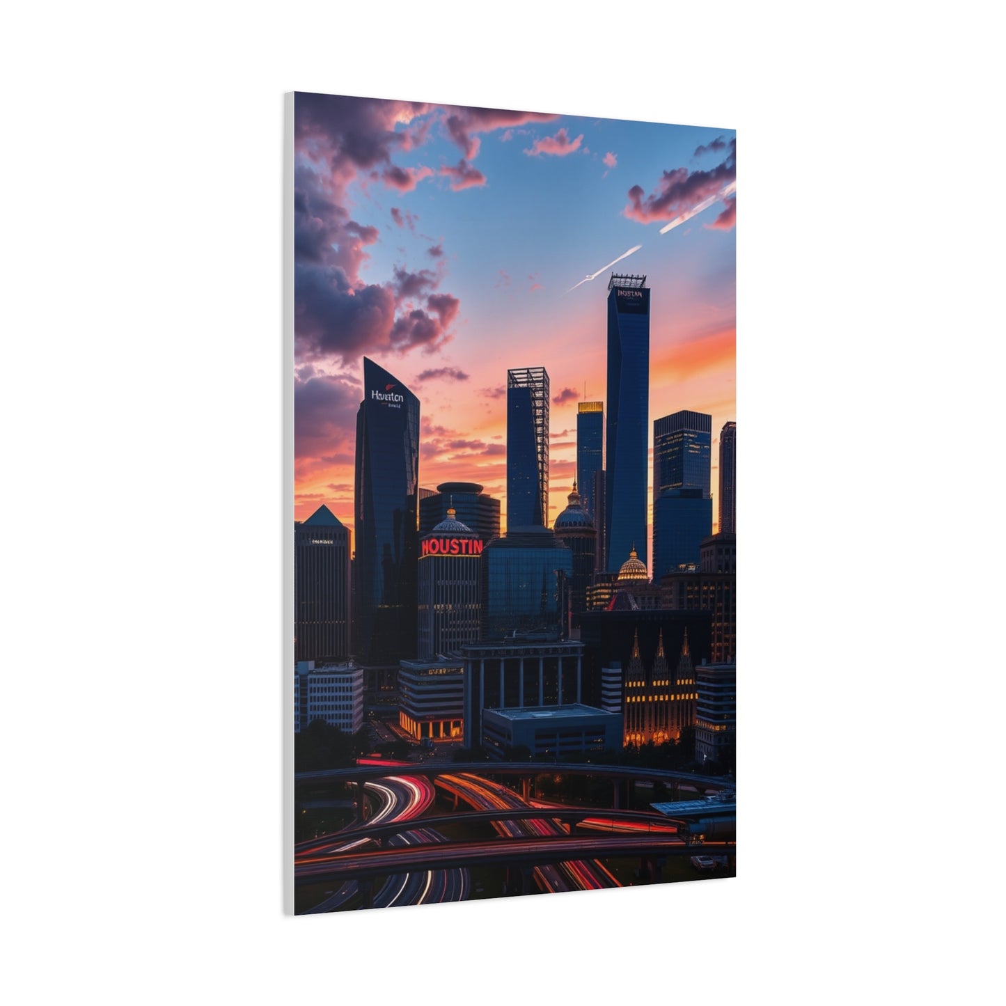 Houston Skylines Art Supreme Gallery Wall Art & Canvas Print