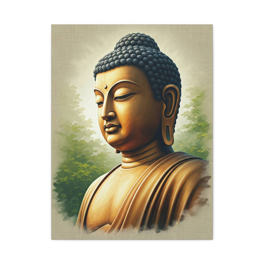Peaceful Buddha Side Profile Wall Art & Canvas Prints