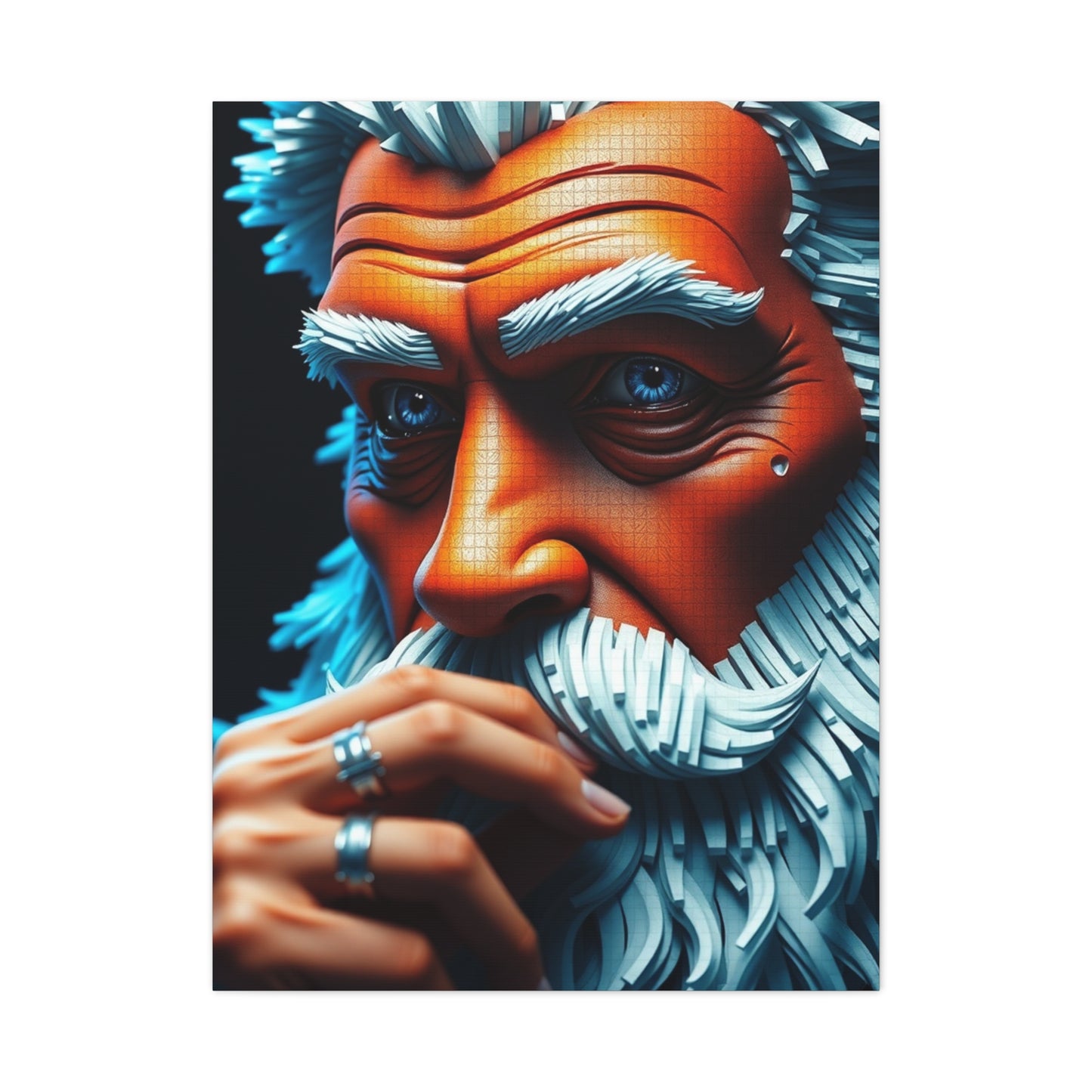 Pixelated Elegance Canvas