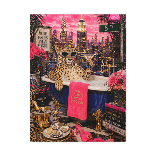 Pop Surreal NYC Luxury Scene Wall Art & Canvas Print