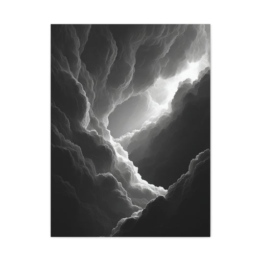 Dramatic Light Through Storm Clouds Wall Art & Canvas Print