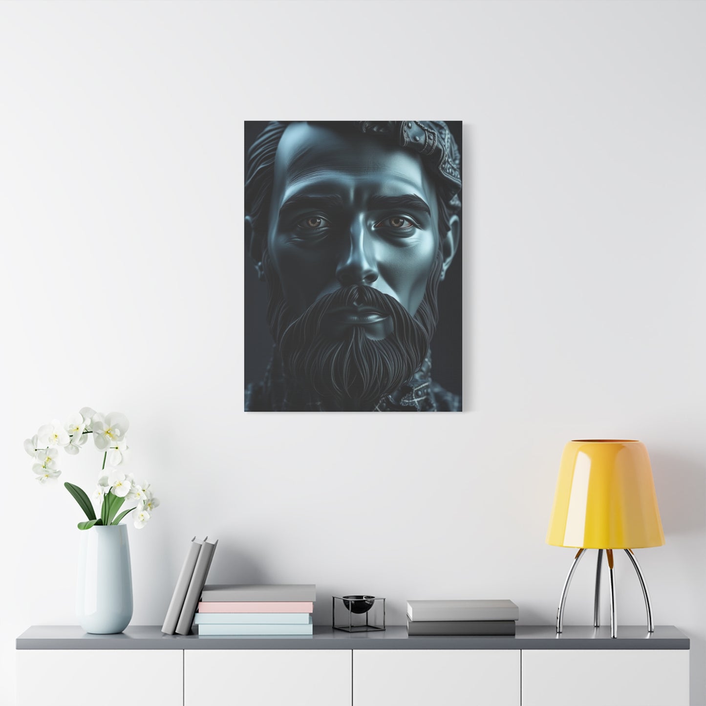 Supreme Charcoal, Onyx, and Ivory Art Collection Wall Art & Canvas Print