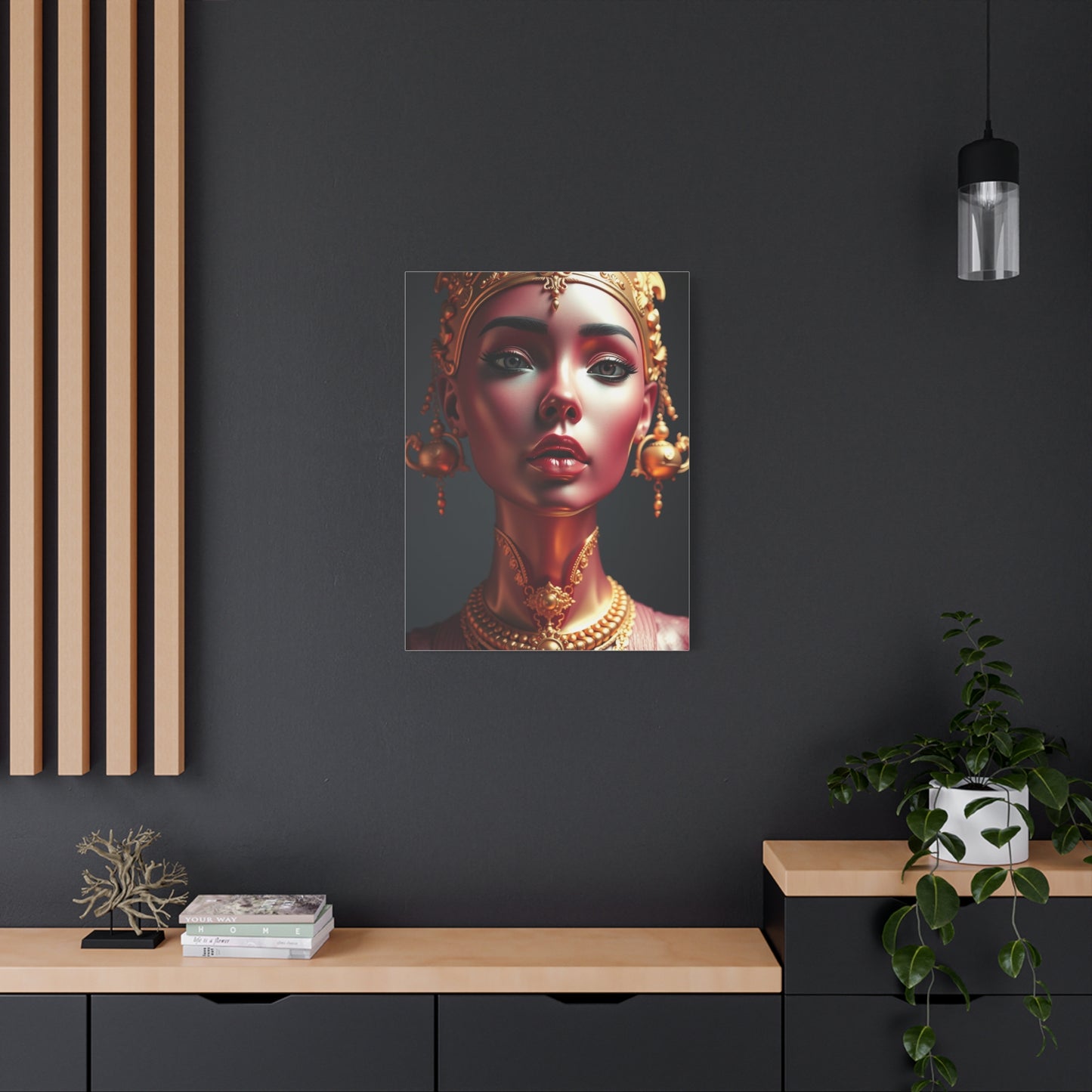 Gold & Pink Art Luxury Canvas Wall Art & Canvas Print
