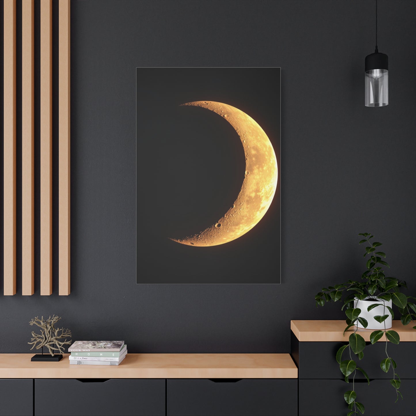 Crescent Moon Art Refined Canvas Wall Art & Canvas Print