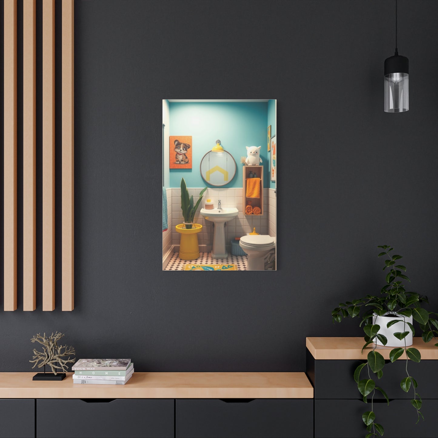 Supreme Kid’s Bathroom Art Collection Wall Art & Canvas Print