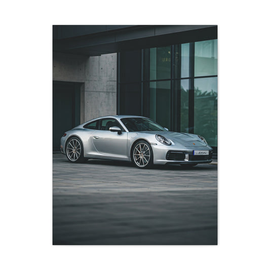 Porsche 911 Modern Courtyard Elegance Wall Art & Canvas Prints