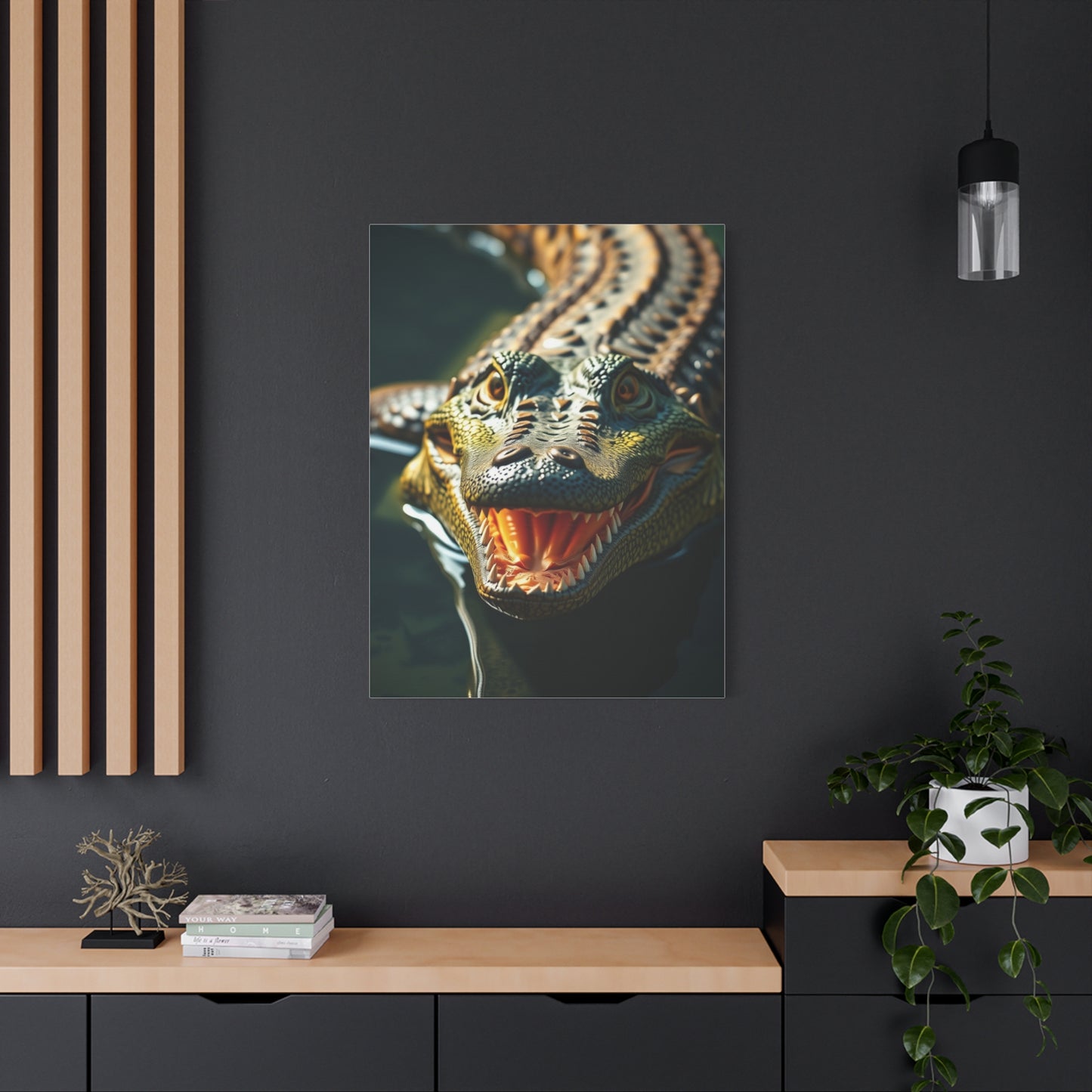 Masterpiece Crocodile & Alligator Art Vision Wall Art & Canvas Print