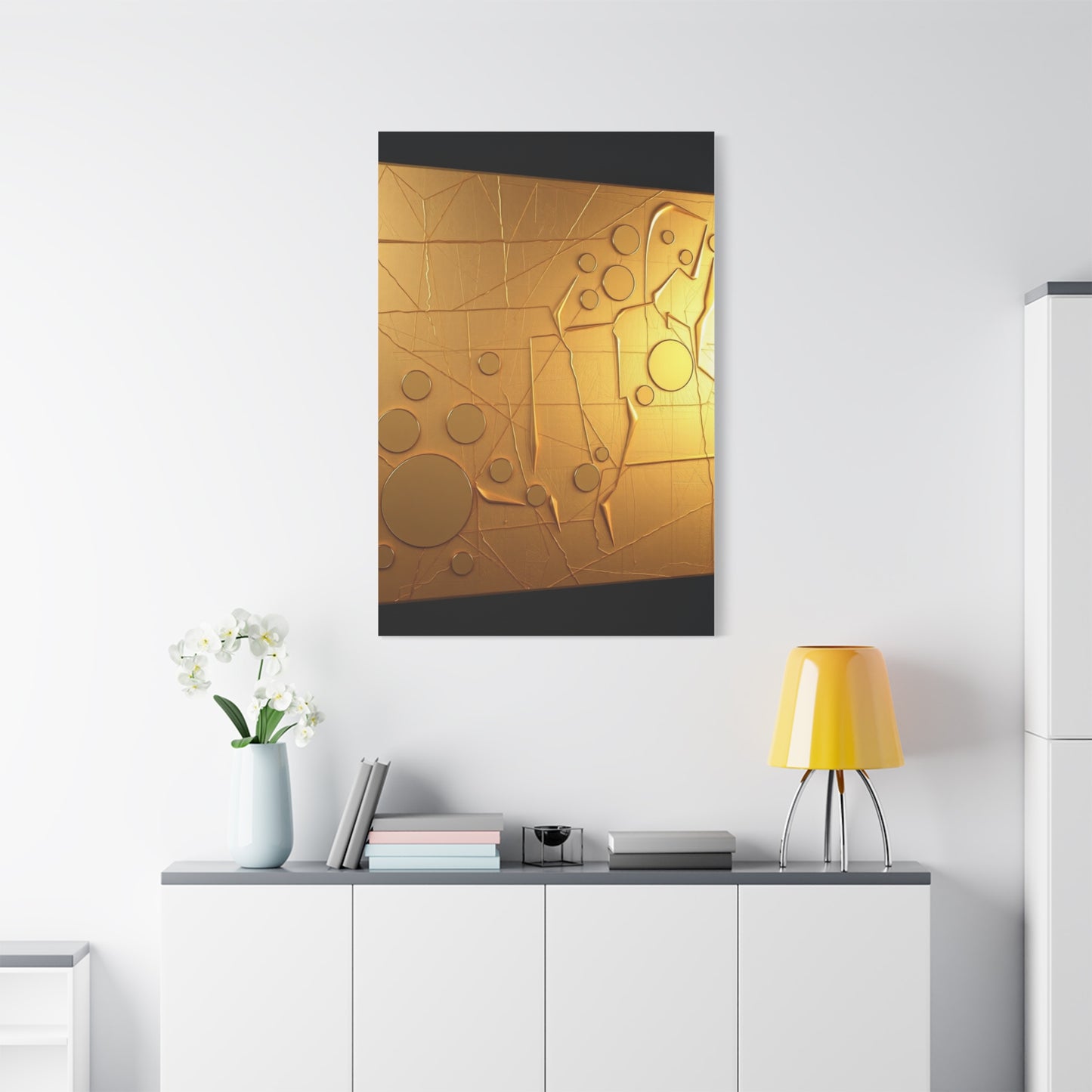 Masterpiece Gold & Silver Canvas Art Vision Wall Art & Canvas Print