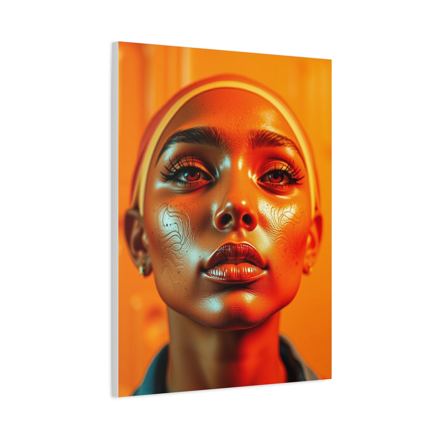 Pop of Orange Art Luxury Canvas Wall Art & Canvas Print