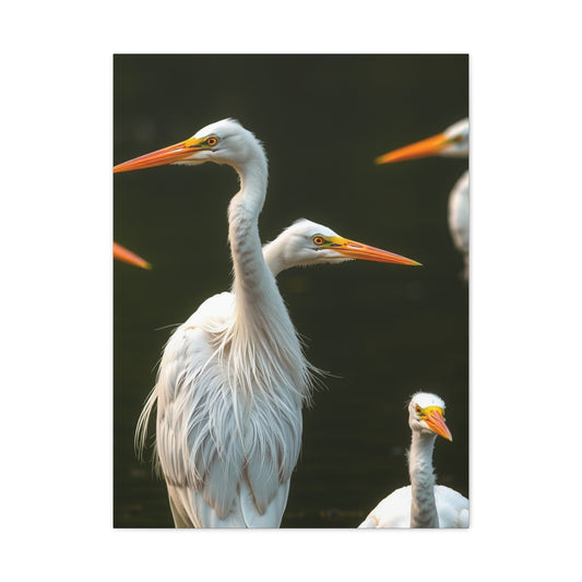 Masterpiece Herons and Egrets Art Vision Wall Art & Canvas Print