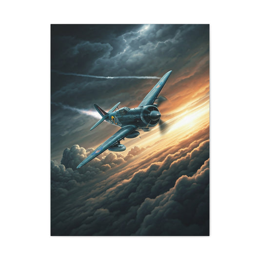 Stormbreaker Fighter Jet Through the Clouds Wall Art & Canvas Prints