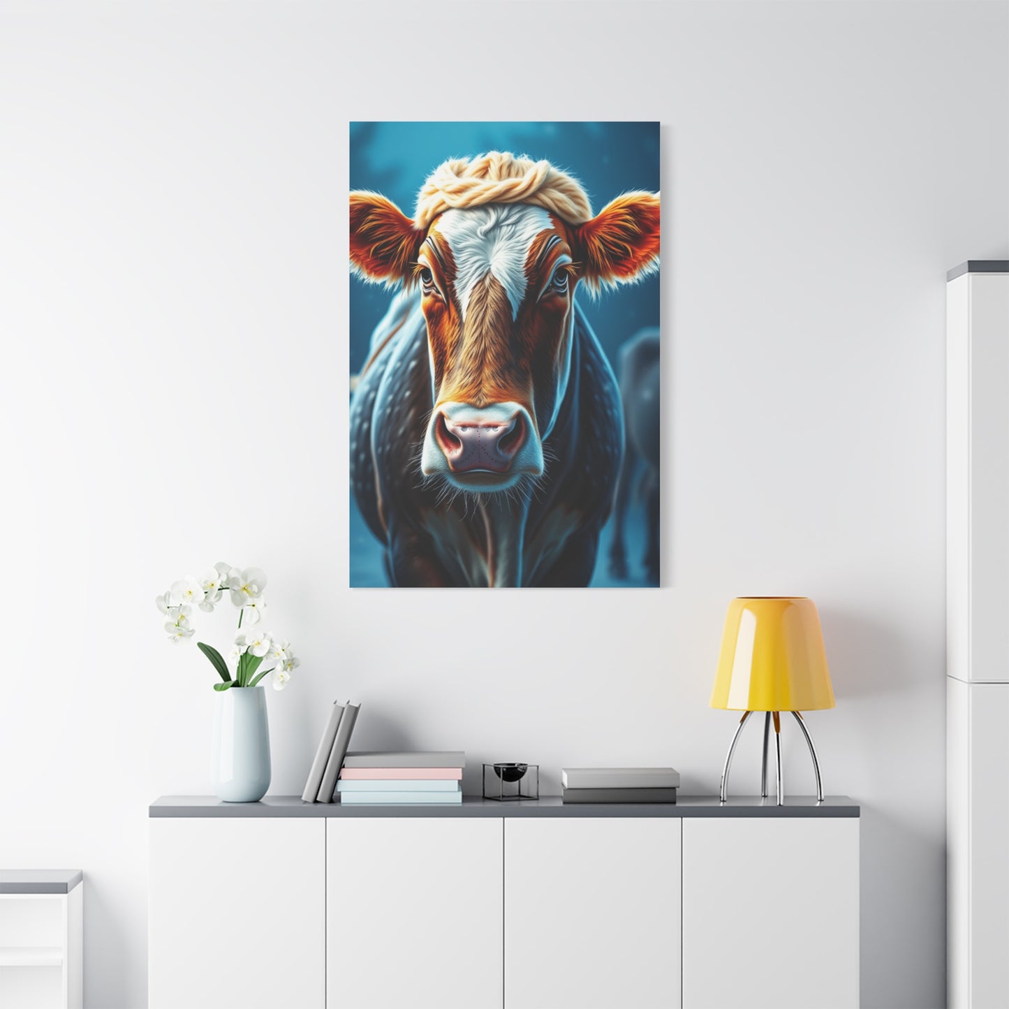 Supreme Christmas Cow Art Collection Wall Art & Canvas Print