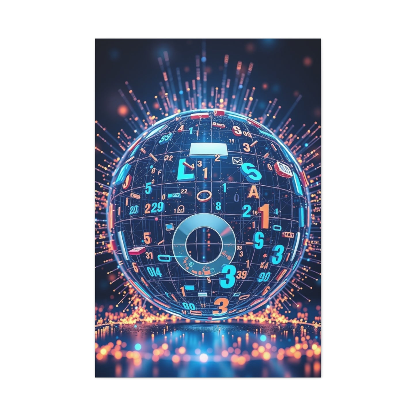 Numbers Art Refined Canvas Wall Art & Canvas Print