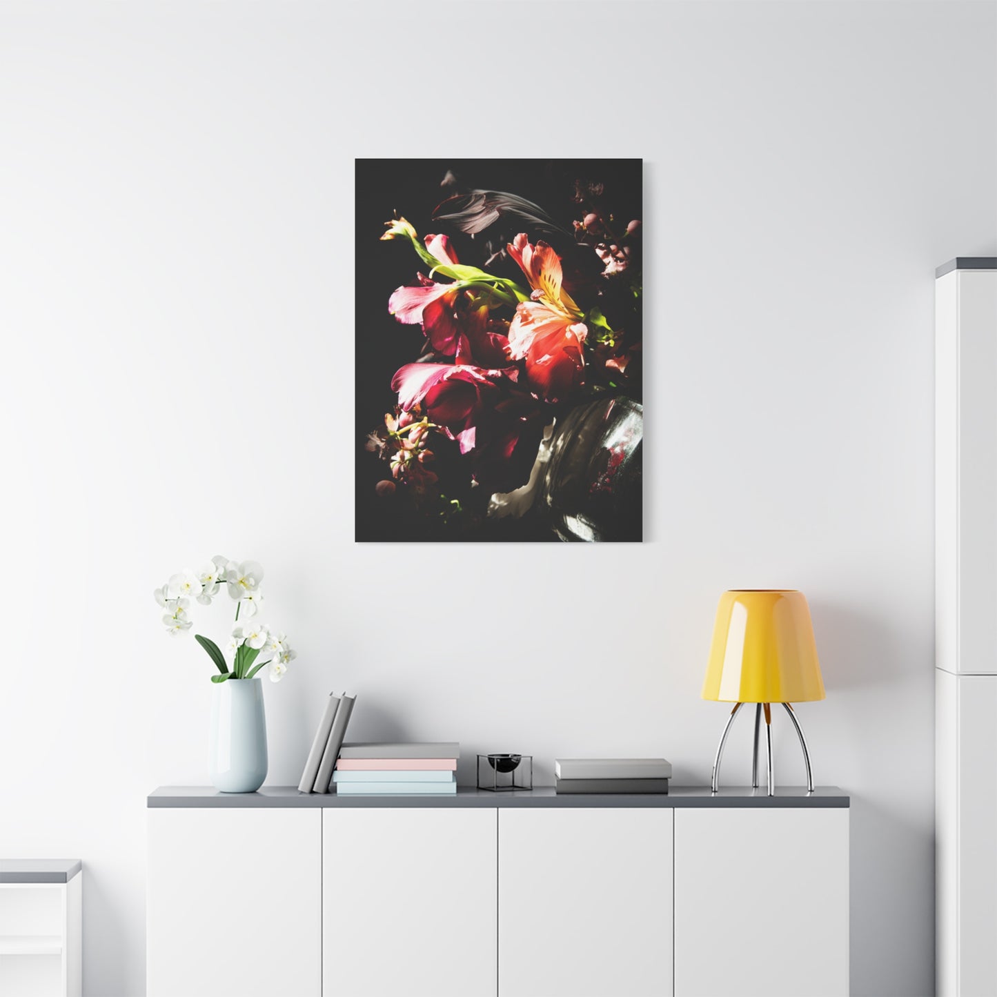 Dark Surreal Floral Chiaroscuro Wall Art & Canvas Print