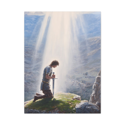 King Arthur Claiming Excalibur Sacred Destiny Wall Art & Canvas Print