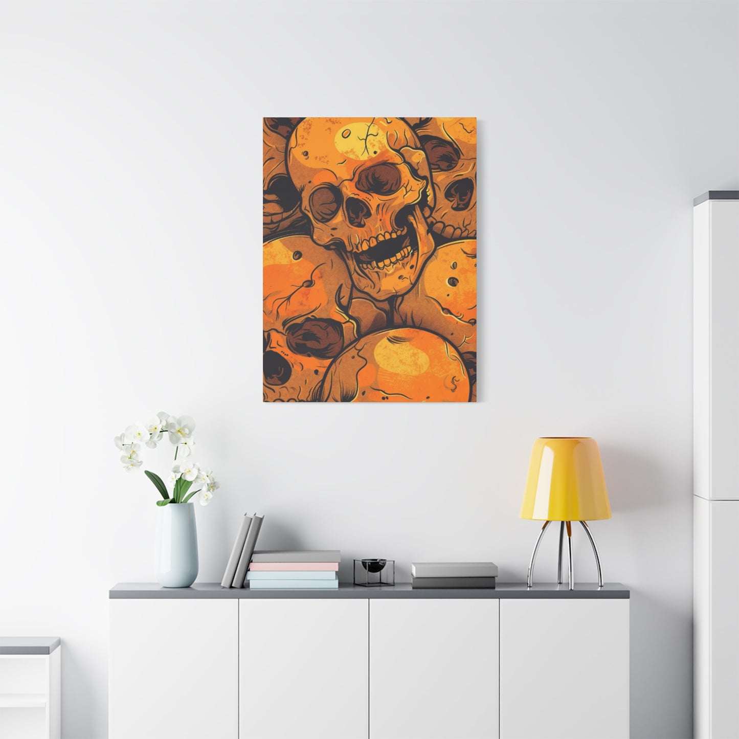 Yellow Skull Wall Art & Canvas Prints
