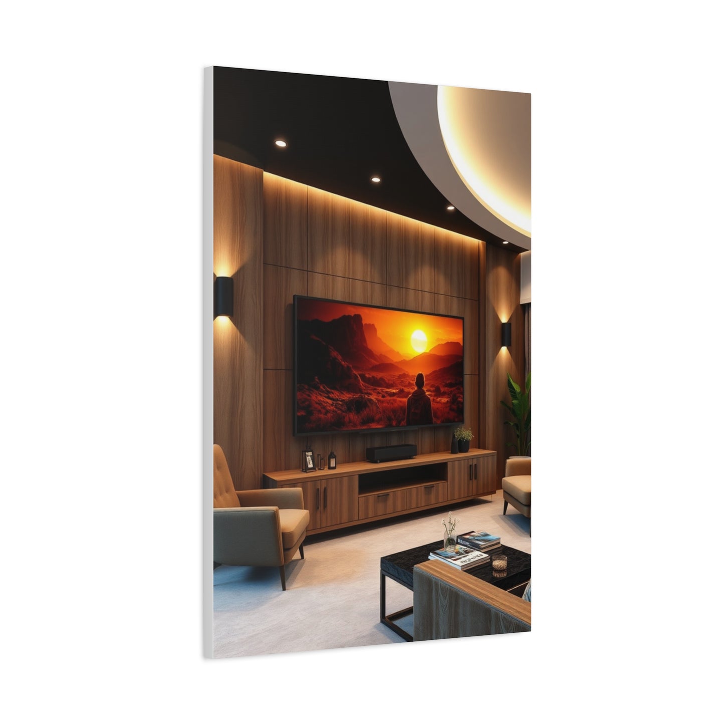Home Theatre Decor Art Luxury Canvas Wall Art & Canvas Print