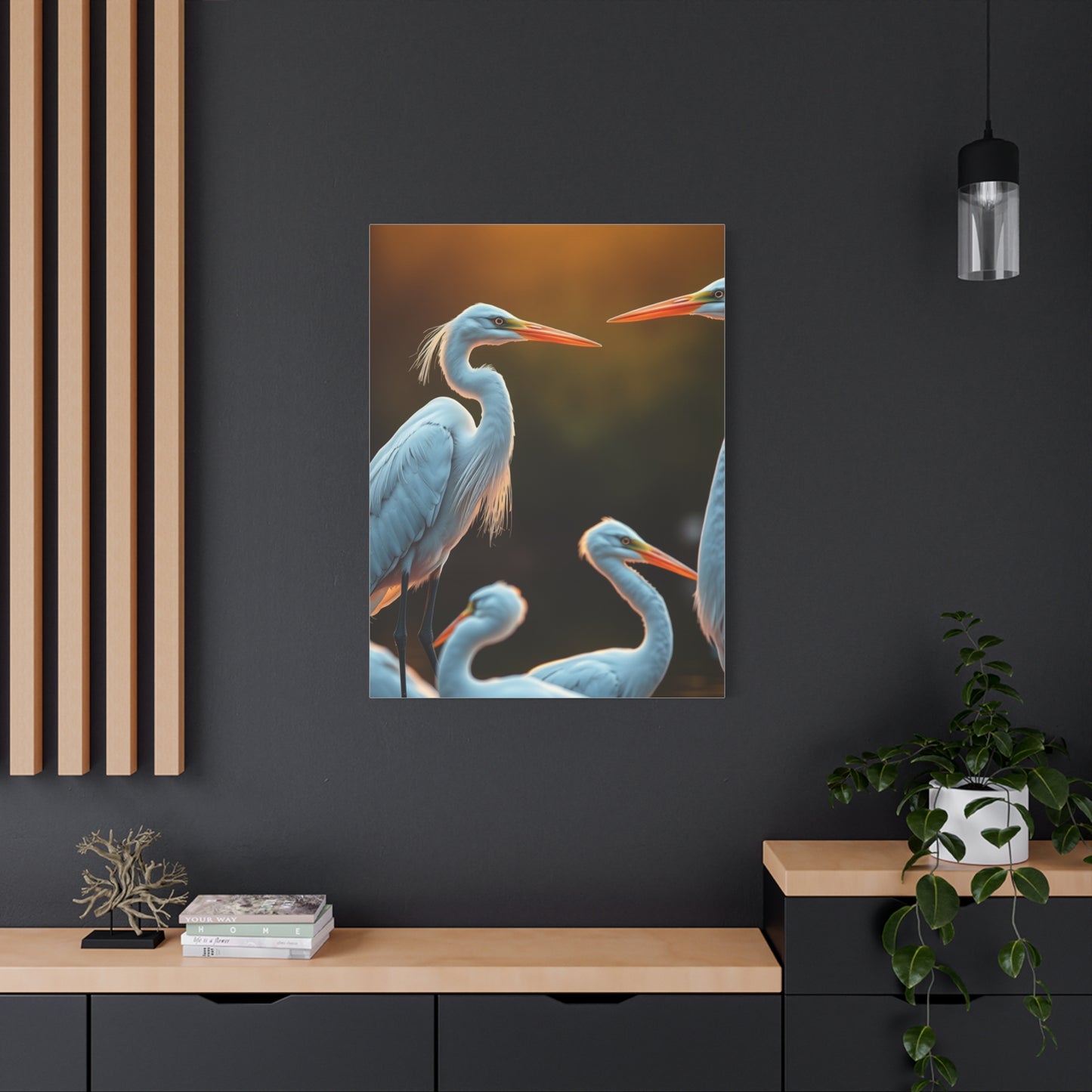 Supreme Herons and Egrets Art Collection Wall Art & Canvas Print