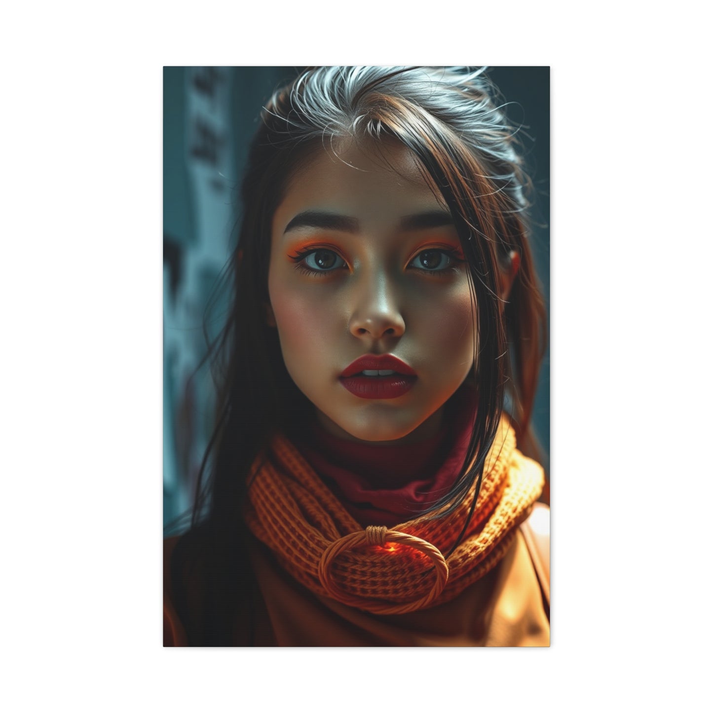 Masterpiece Pop of Orange Art Vision Wall Art & Canvas Print