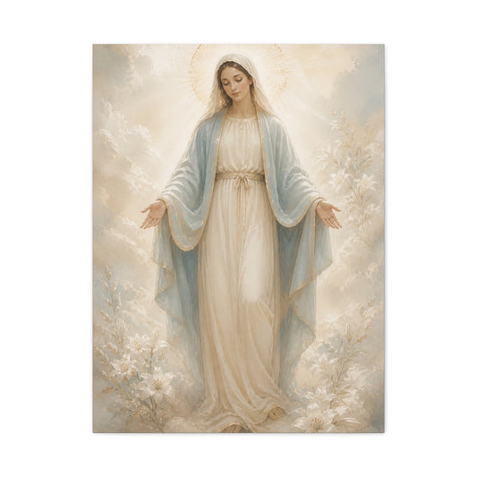 Our Lady of Grace Soft Luminous Portrait Wall Art & Canvas Print