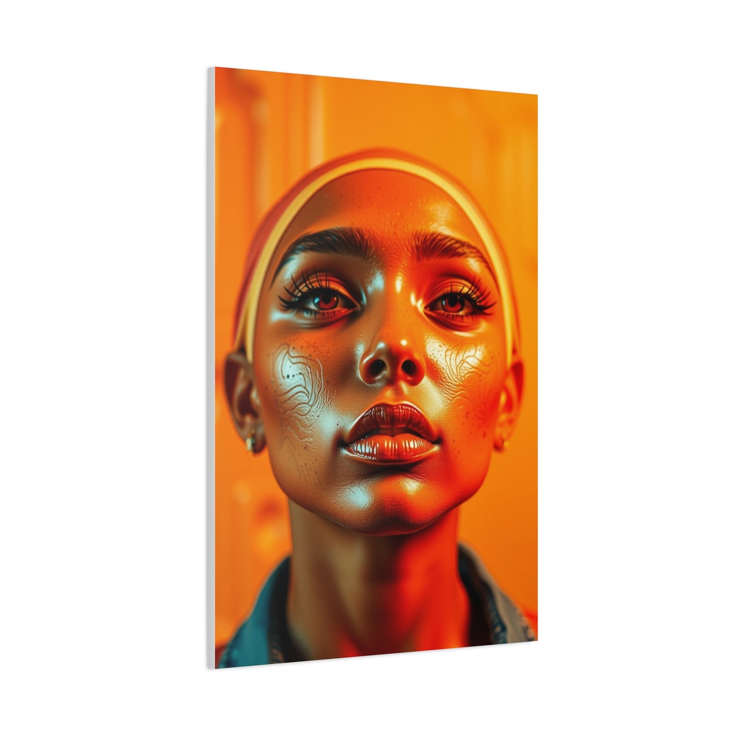 Pop of Orange Art Luxury Canvas Wall Art & Canvas Print