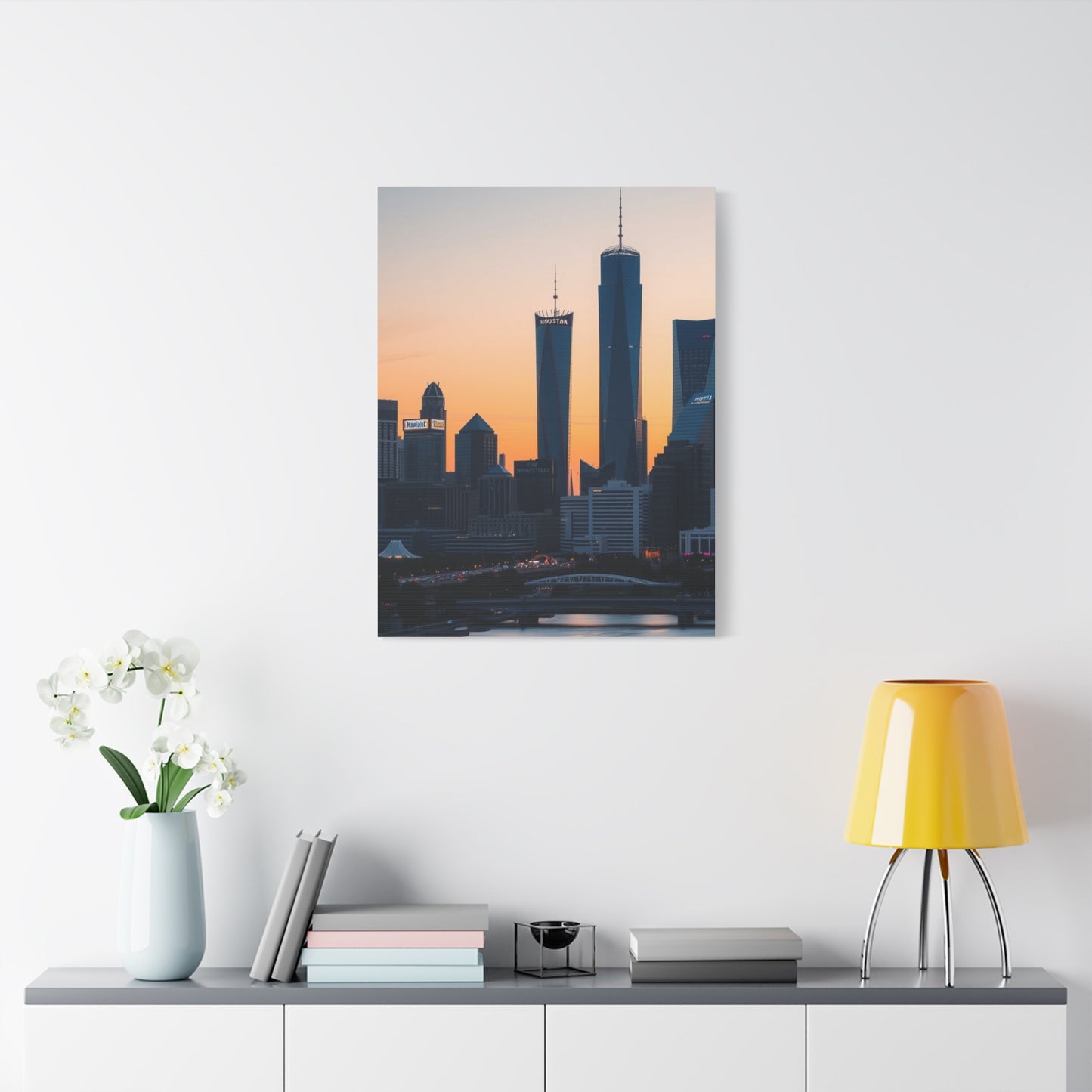 Houston Skylines Art Refined Canvas Wall Art & Canvas Print