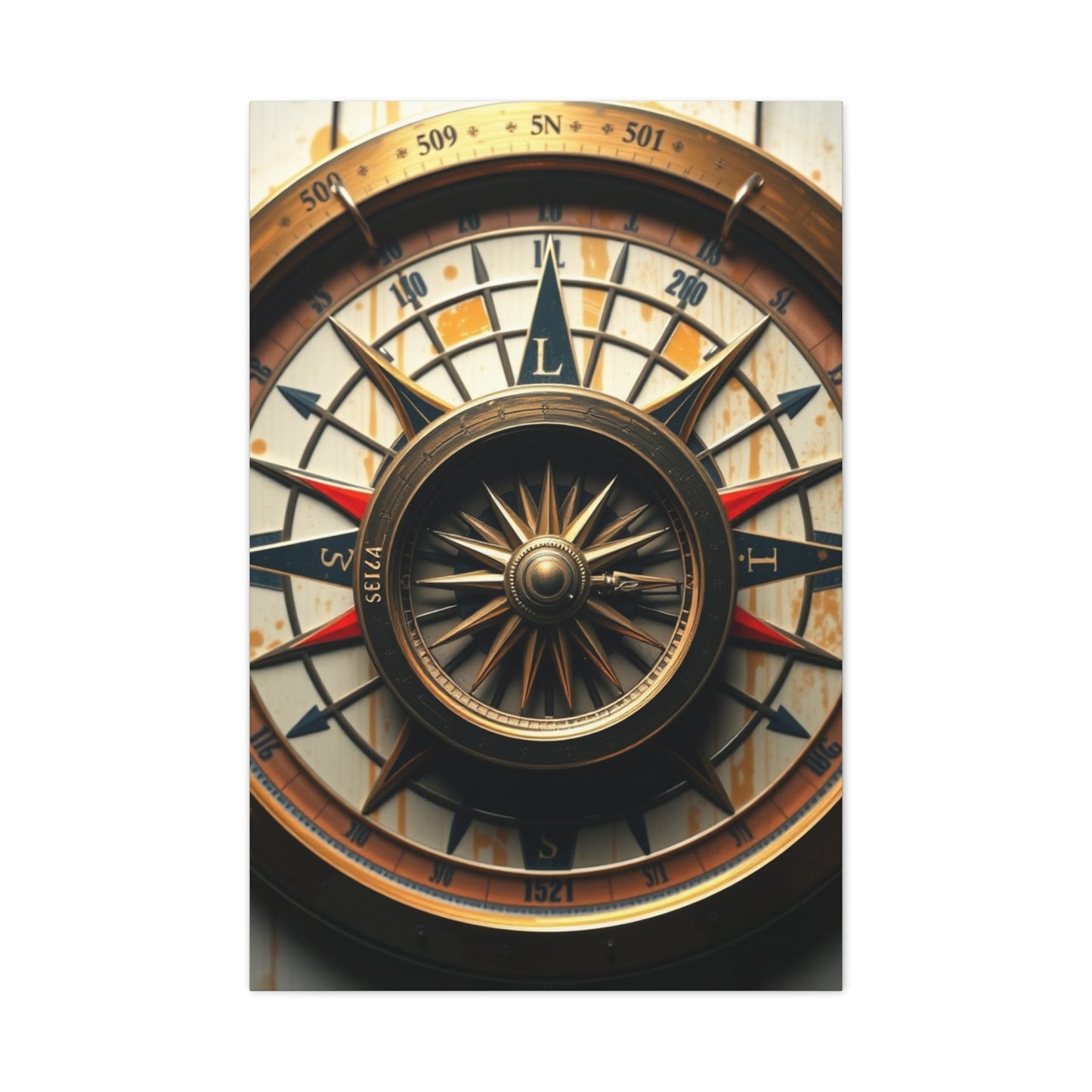 Masterpiece Compass Art Vision Wall Art & Canvas Print