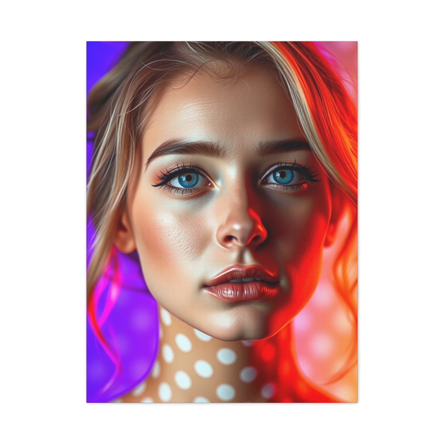 Elite Polka Dot Pattern Art Vision Wall Art & Canvas Print