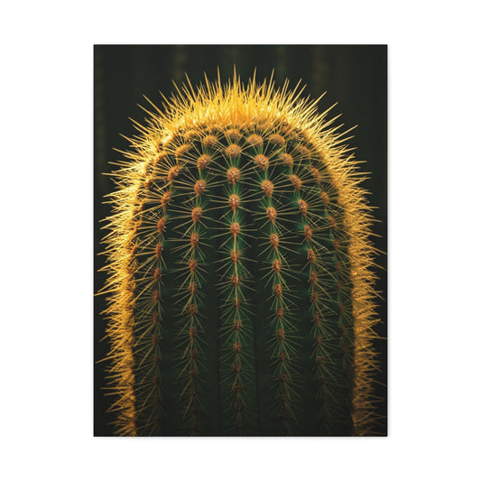 Radiant Barrel Cactus Glow Wall Art & Canvas Prints
