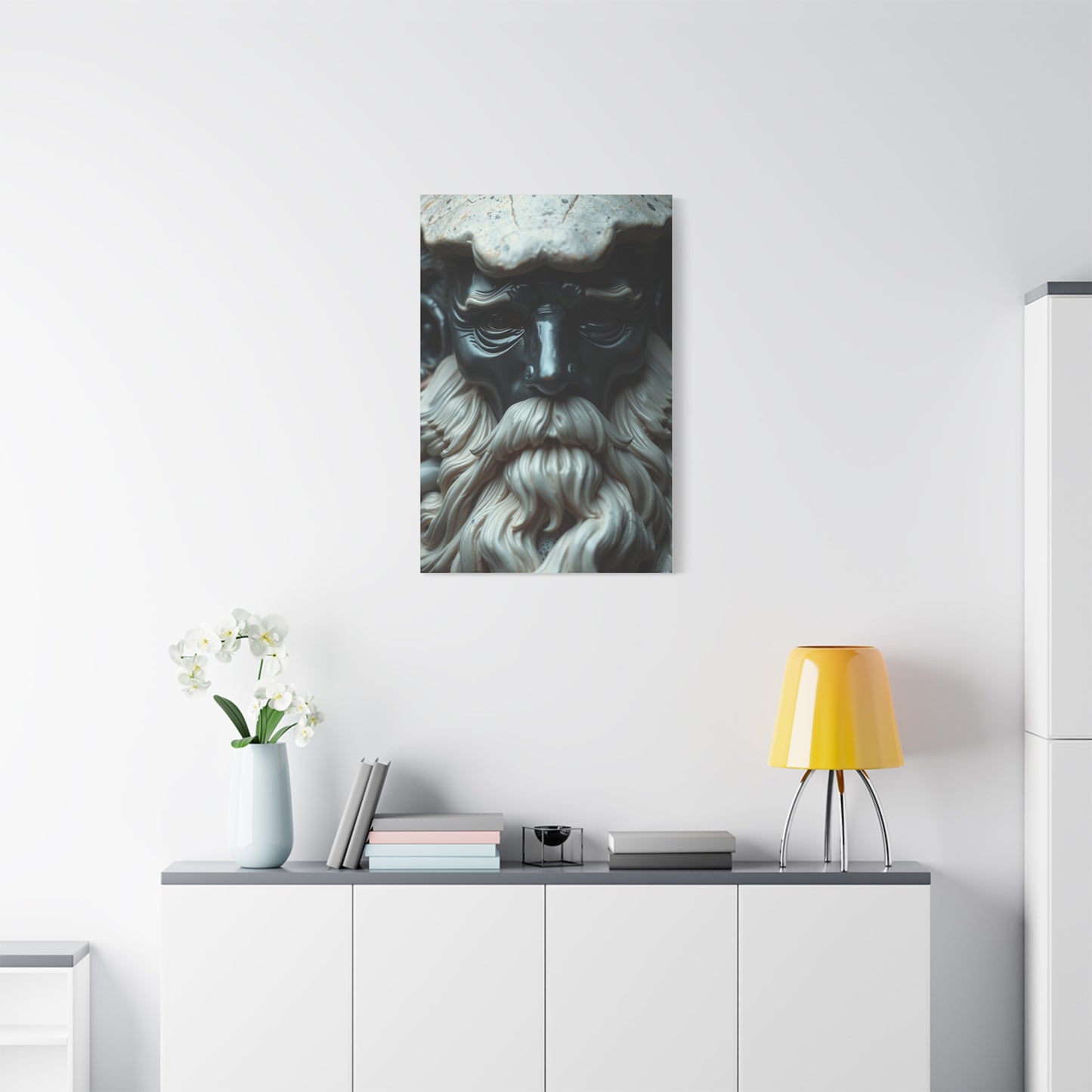 Supreme Charcoal, Onyx, and Ivory Art Collection Wall Art & Canvas Print