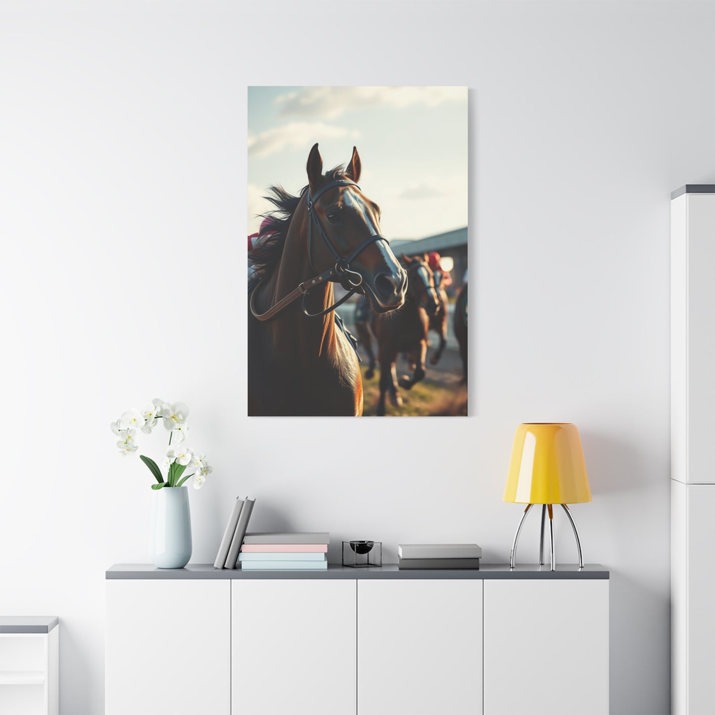 Masterpiece Horse Racing Art Vision Wall Art & Canvas Print