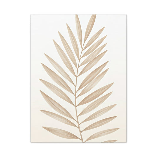 Neutral Palm Silhouette Wall Art & Canvas Prints