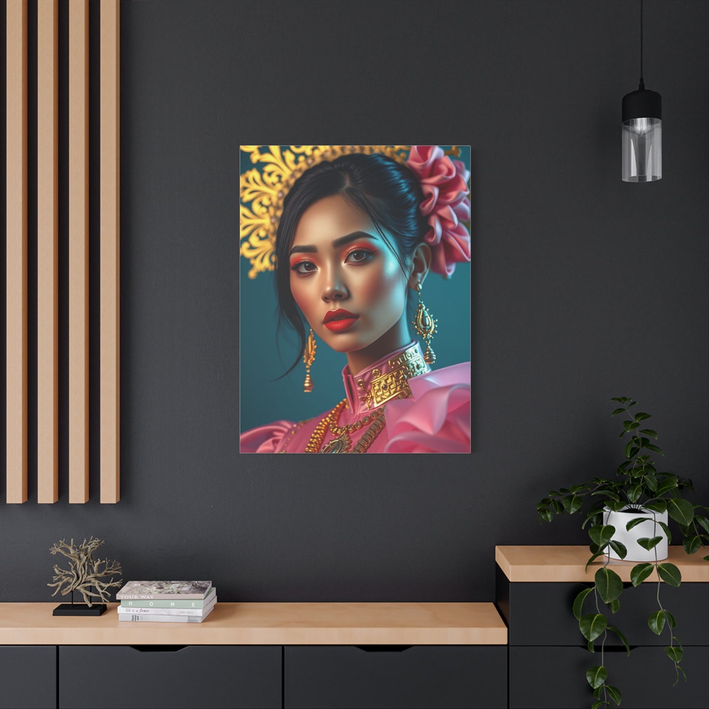 Masterpiece Gold & Pink Art Vision Wall Art & Canvas Print