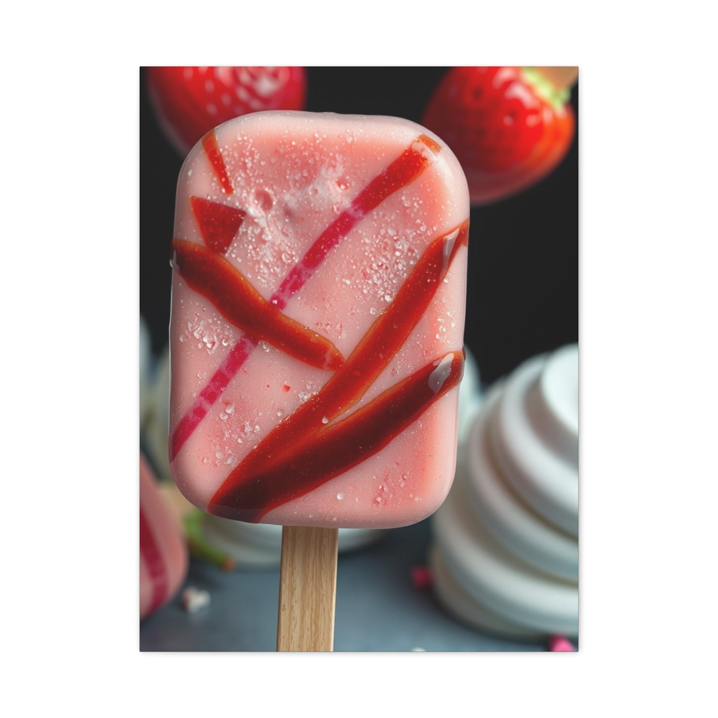 Ice Cream & Popsicle Art Luxury Canvas Wall Art & Canvas Print