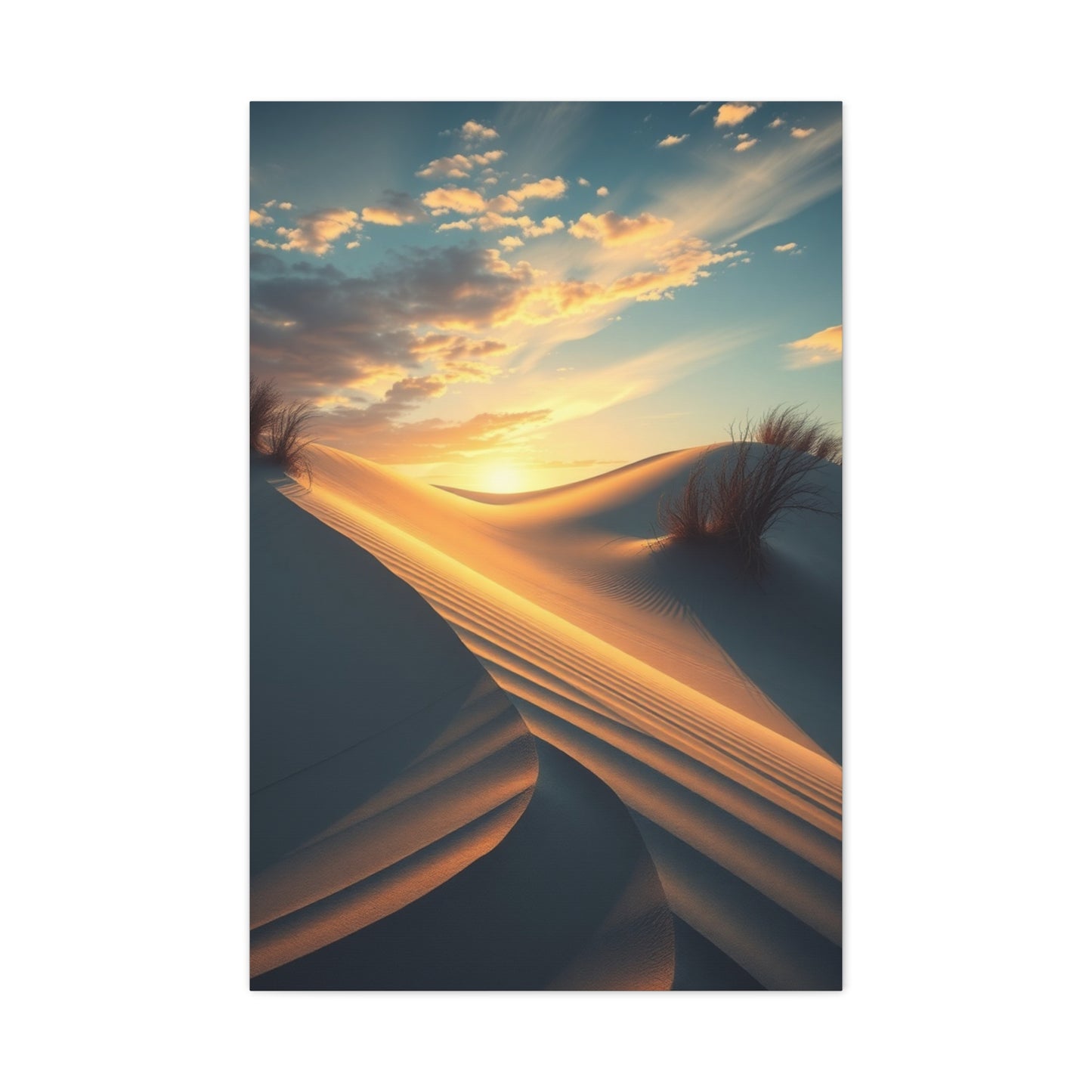 Masterpiece Coastal Sand Dunes Art Vision Wall Art & Canvas Print