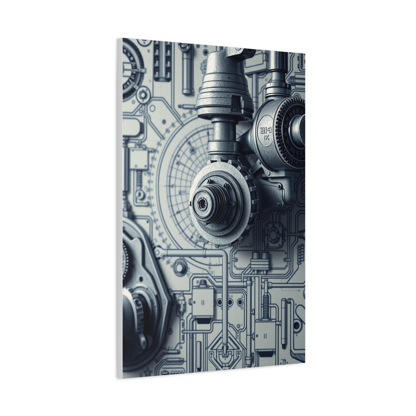 Vision Engineering & Machinery Blueprints Art Art Wall Art & Canvas Print