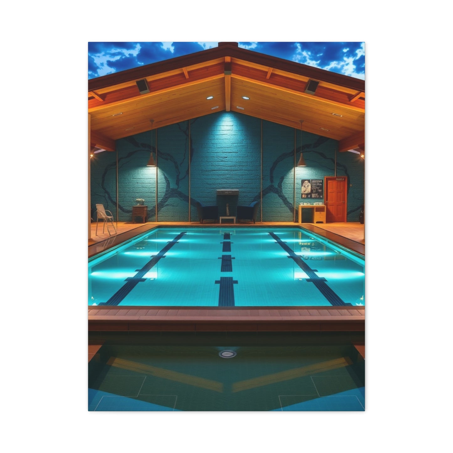 Supreme Swimming Pool Art Collection Wall Art & Canvas Print
