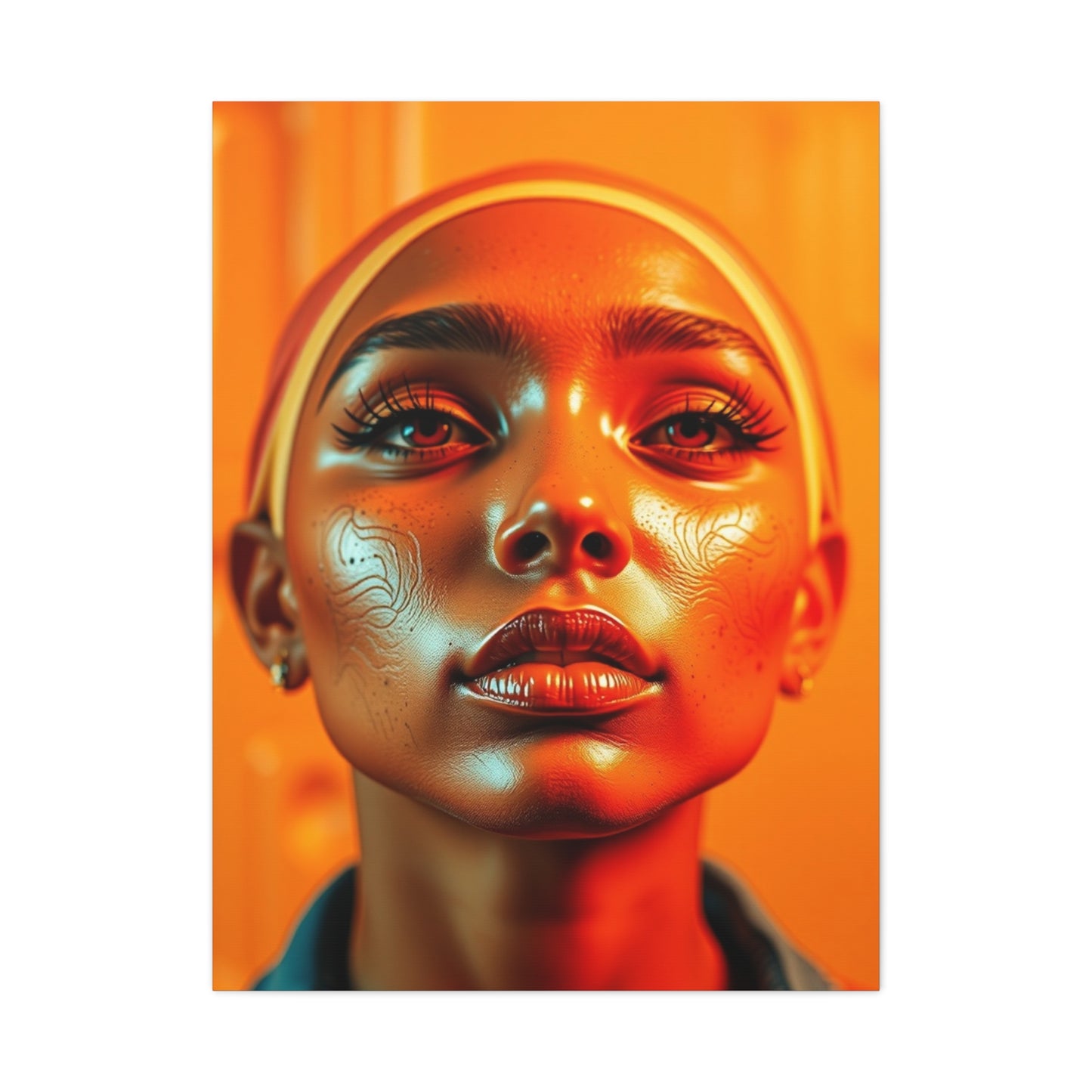 Pop of Orange Art Luxury Canvas Wall Art & Canvas Print