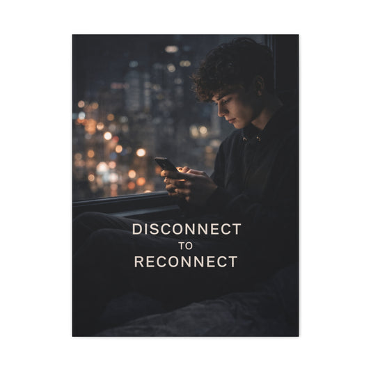 Disconnect to Reconnect Wall Art & Canvas Print