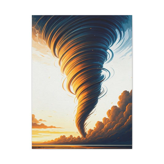 Golden Hour Tornado Landscape Wall Art & Canvas Prints