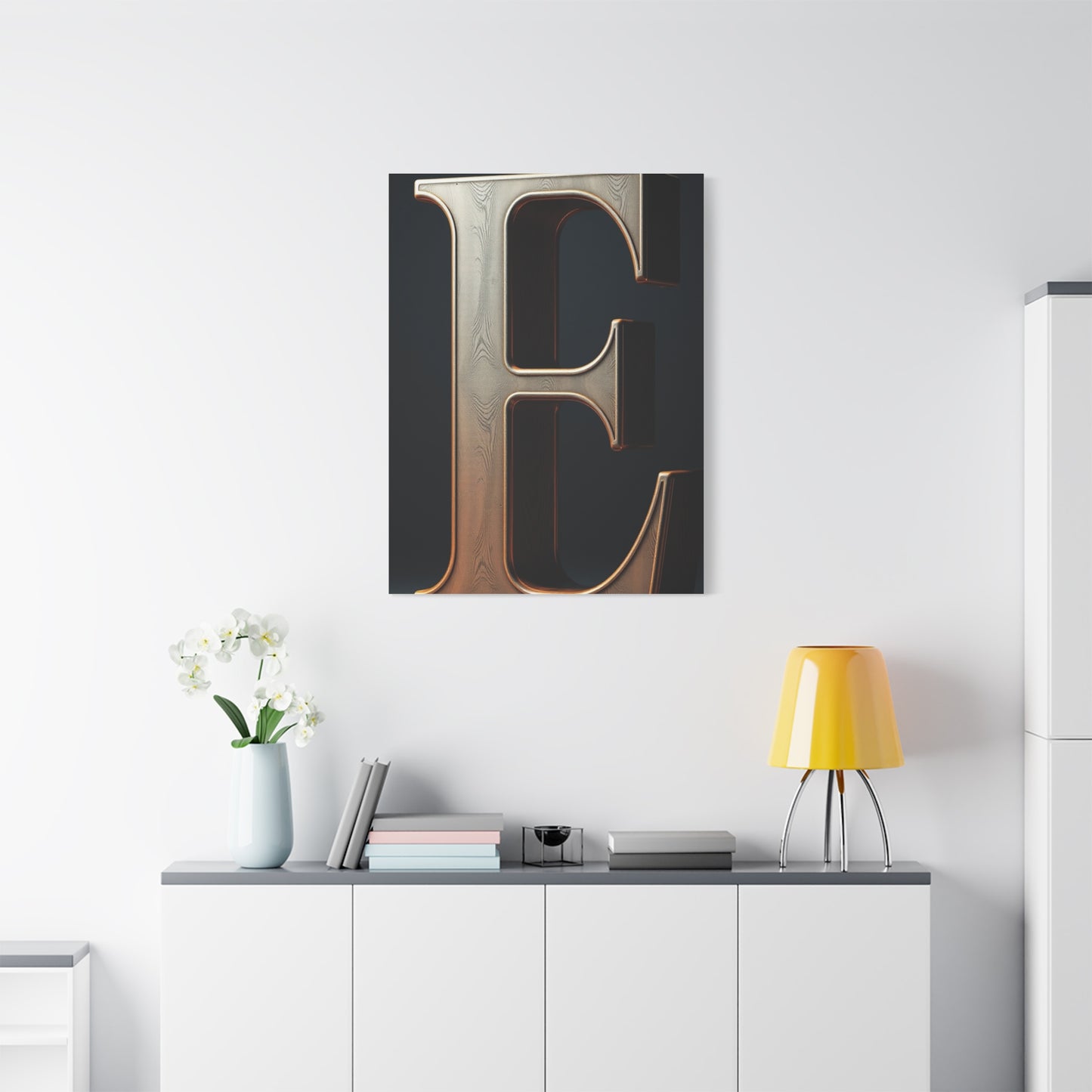The Letter E - Art Refined Canvas Wall Art & Canvas Print