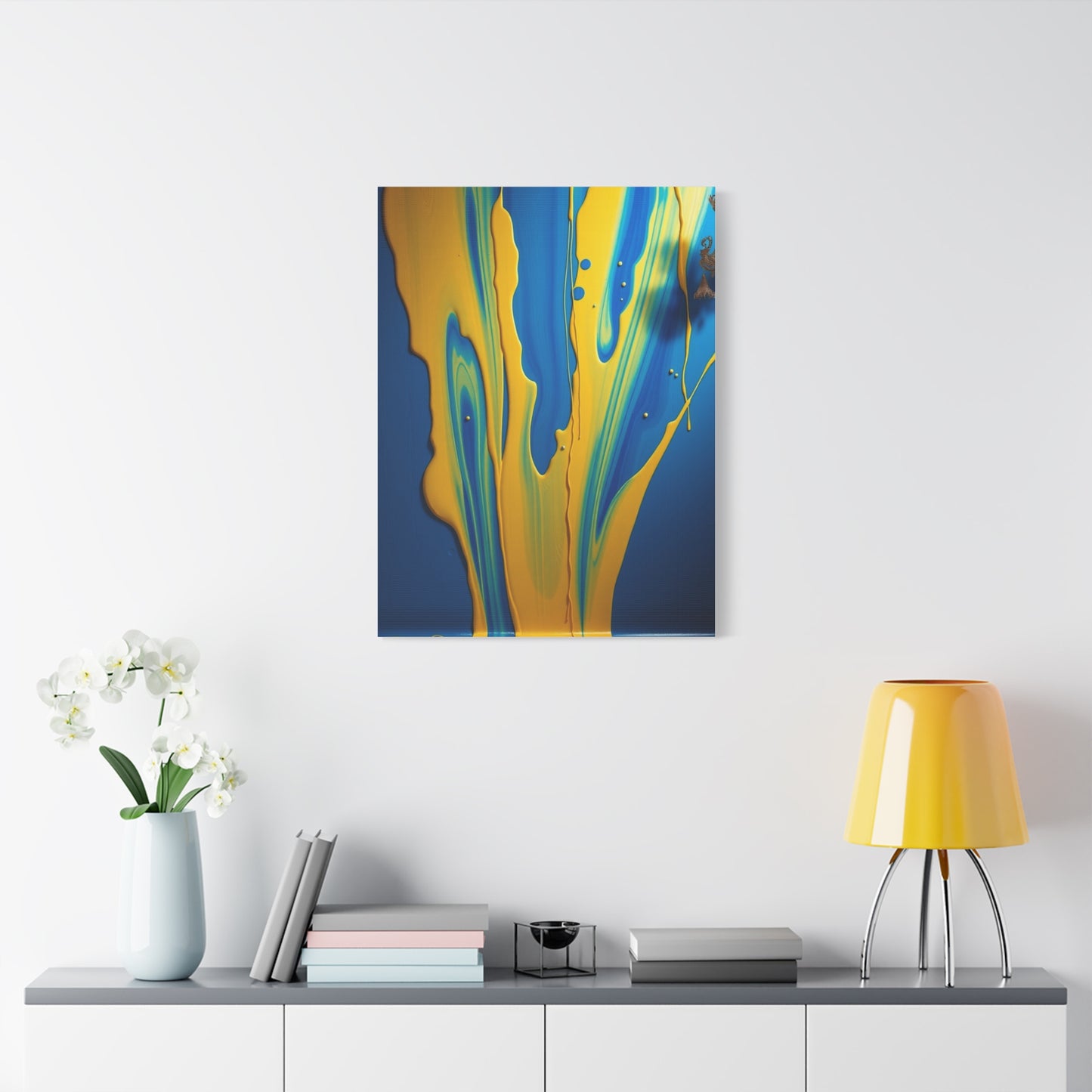Blue & Yellow Art Supreme Gallery Wall Art & Canvas Print