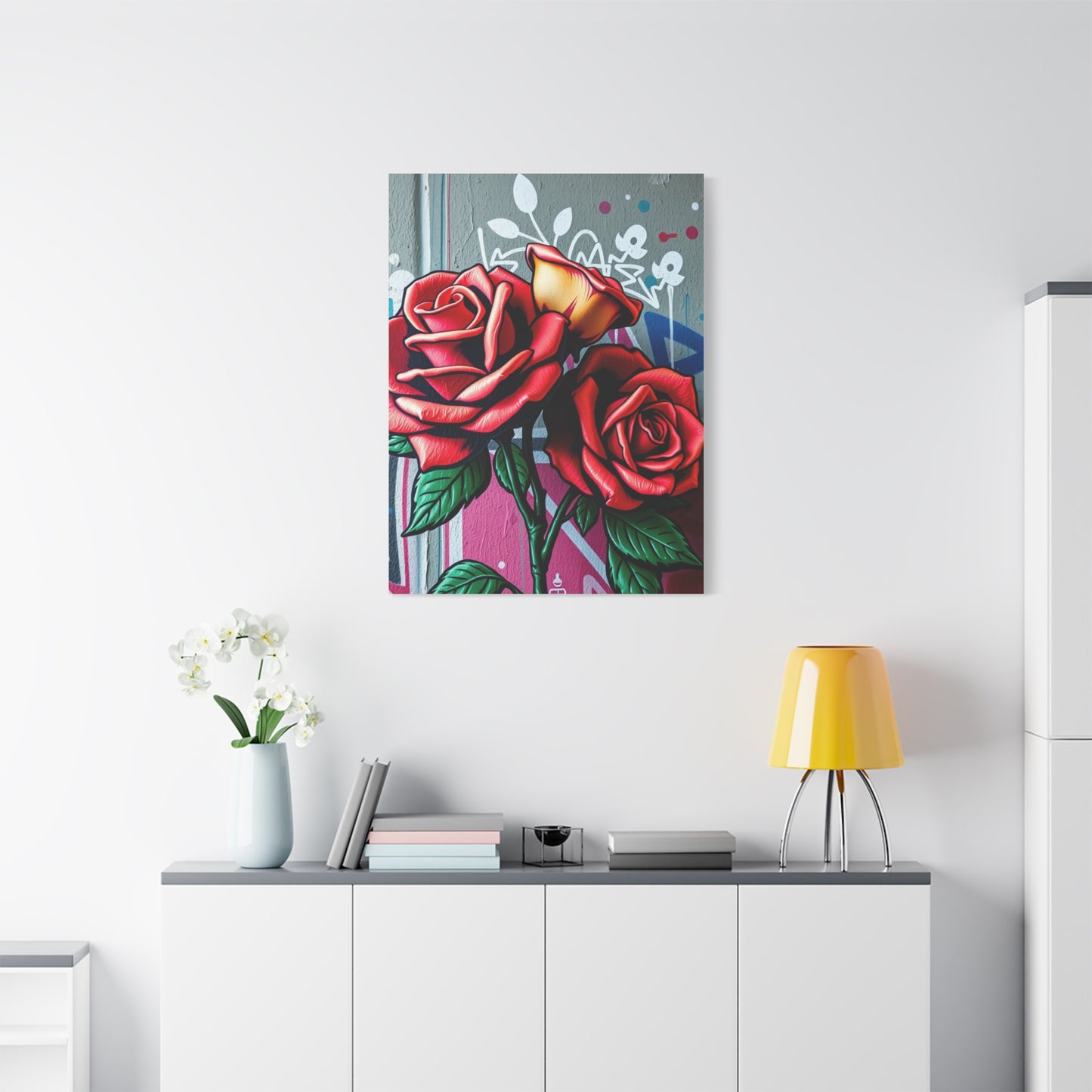 Graffiti Rose Opus Wall Art & Canvas Print
