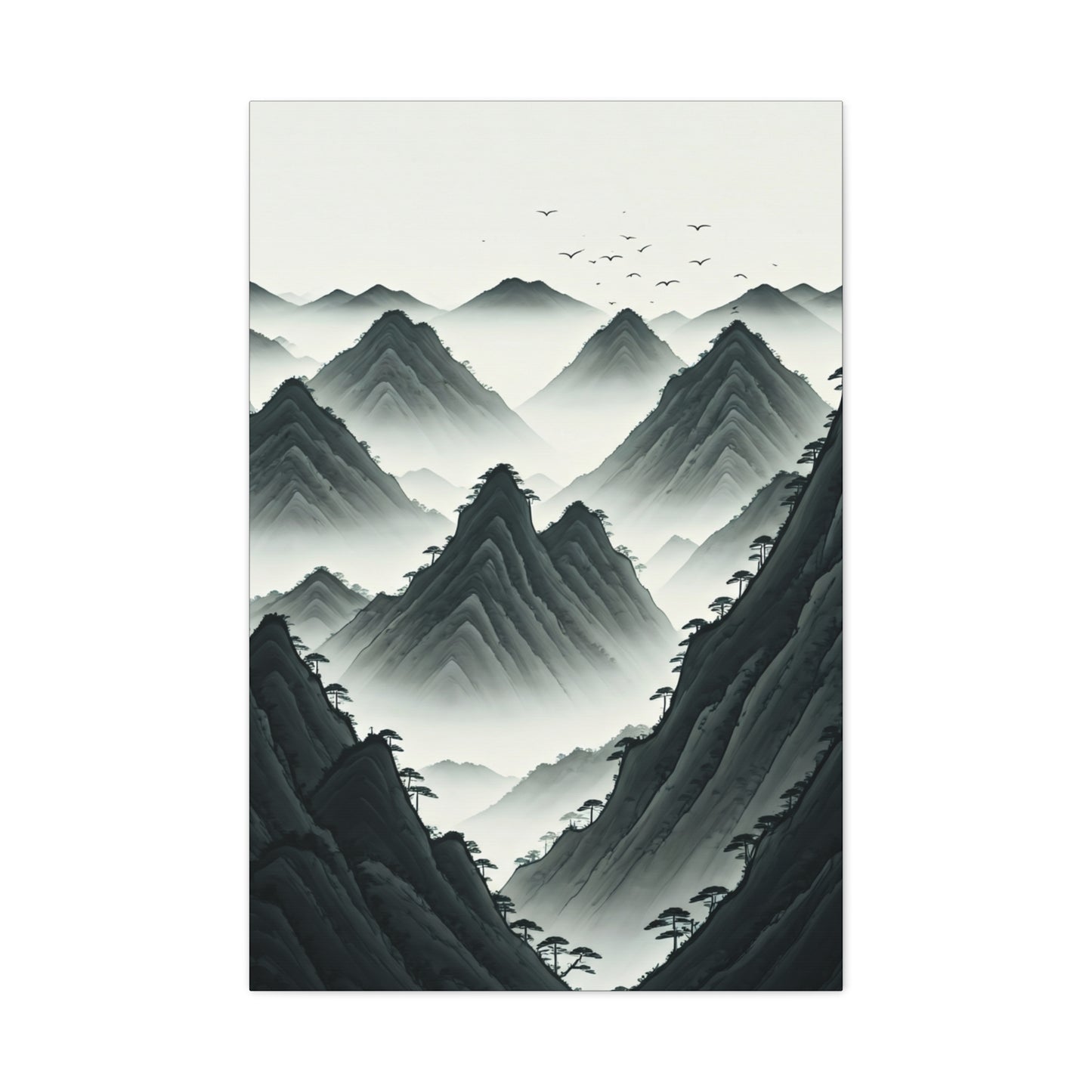 Whispering Peaks Mist Wall Art & Canvas Prints