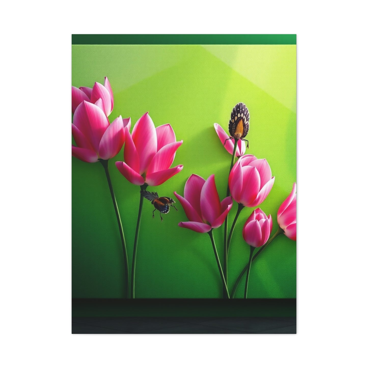 Elite Green & Pink Canvas Art Vision Wall Art & Canvas Print