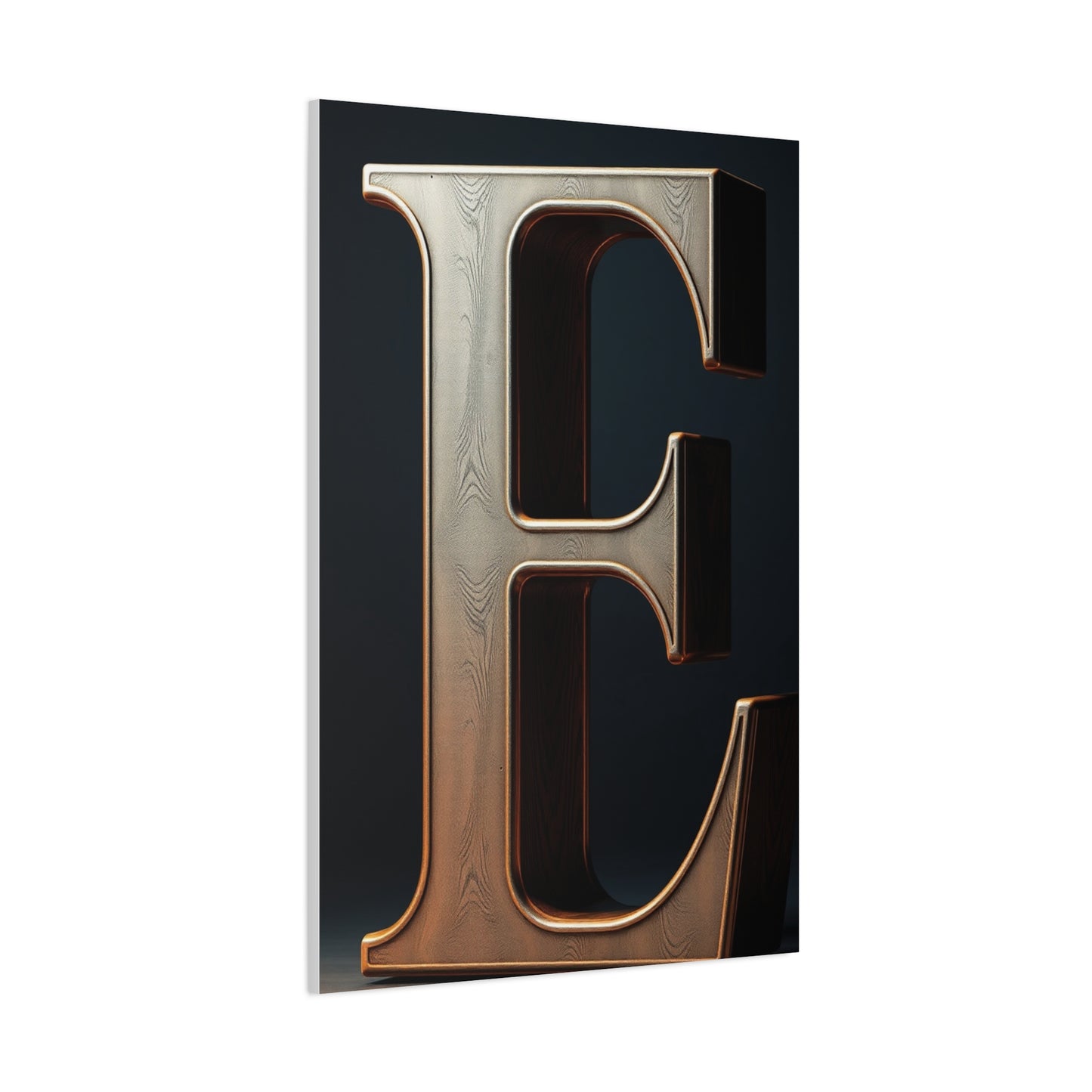 The Letter E - Art Refined Canvas Wall Art & Canvas Print