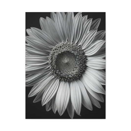 Velvet Orchid Bloom in Monochrome Wall Art & Canvas Prints