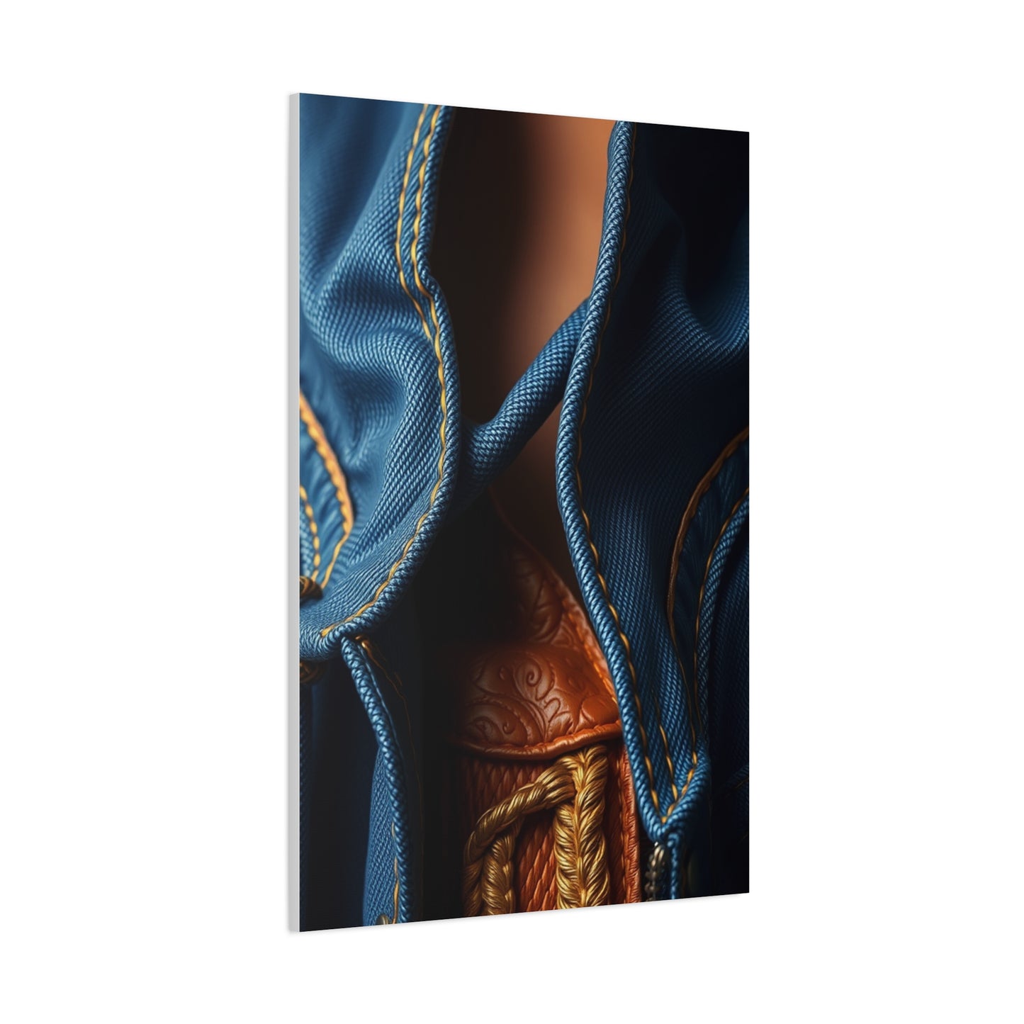 Supreme Denim and Leather Art Collection Wall Art & Canvas Print