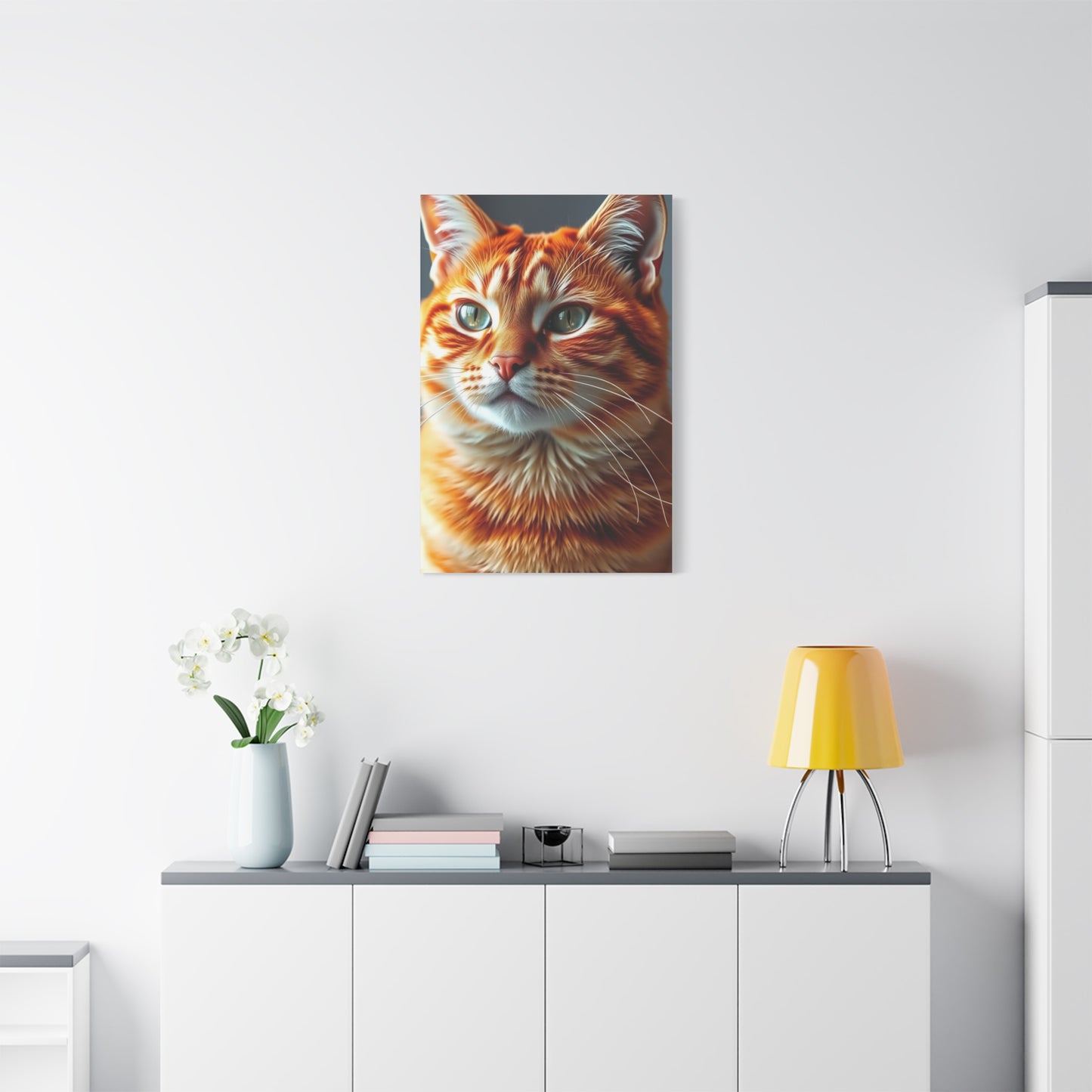 Elite Orange Cat Art Vision Wall Art & Canvas Print