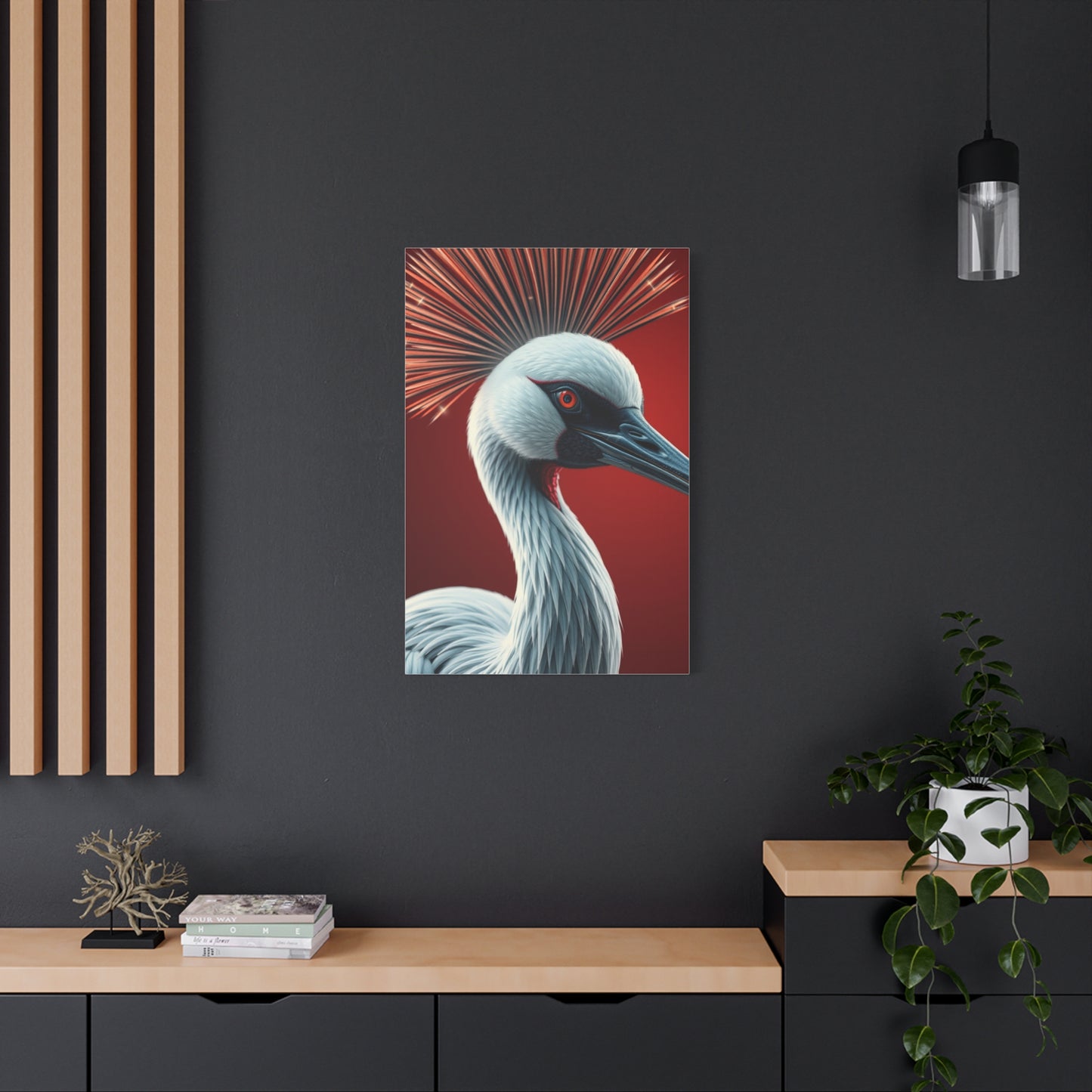 Supreme Crane Bird Art Collection Wall Art & Canvas Print